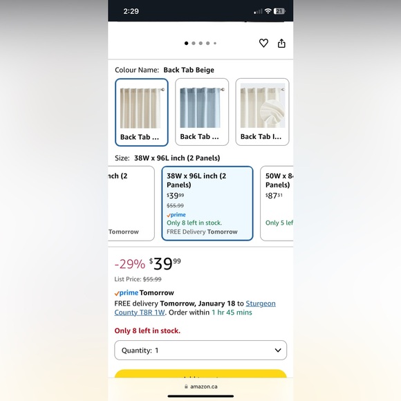 Elegant Cream Curtains - Picture 5 of 5